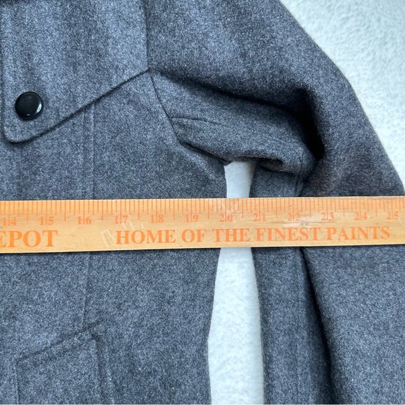 Tom’s Ware Wool Blend Double Breasted Pea Coat - Picture 15 of 16